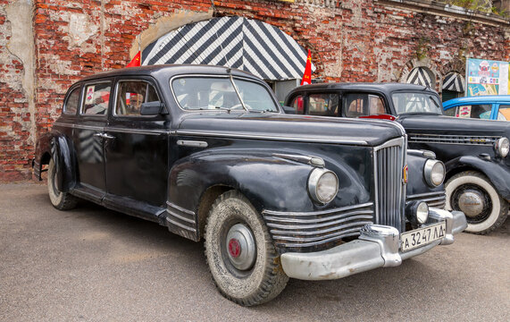 The Classical Soviet ZIS-110 passenger car of the highest representative class.