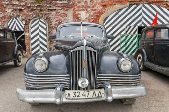 The Classical Soviet ZIS-110 passenger car of the highest representative class.