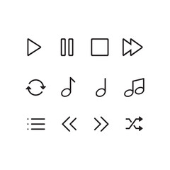 icon 12 abstract symbols