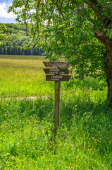Wegweiser mit verschiedenen Richtungsangaben