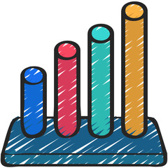 Circular Bar Chart Icon