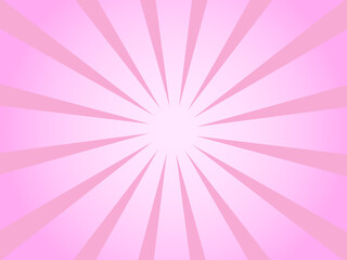 ピンクの背景 集中線 効果線 グラデーション 漫画 飾り 光線 壁紙 素材 ベクターイラスト	
