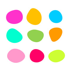 Round blob, circles, empty label