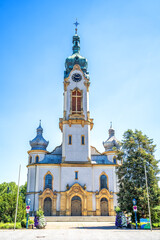 Obraz premium Kirche, Hockenheim, Baden Württemberg, Deutschland 