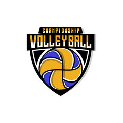 Fototapeta premium Volleyball logo vector design template