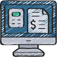Computer Budgeting Icon