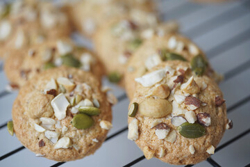 Homemade Fresh Baked Whole Grains Meringue Cookies