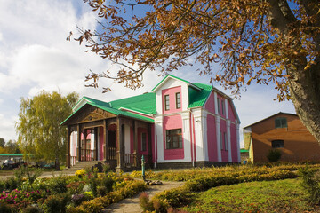 Fototapeta na wymiar Rizopolozhencheskiy Male Monastery in Tomashivka, Kyiv Oblast, Ukraine 