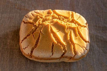 Dry bread. Food crisis .Top view