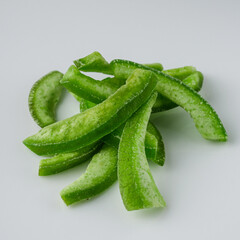 pomelo citrus on a white acrylic background