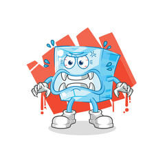 glass monster vector. cartoon character