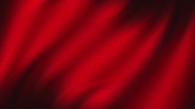 Flowing liquid and fluid waves red abstract motion loop background