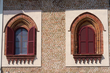 Obraz premium Historic building in Piazza della Vittoria at Lodi