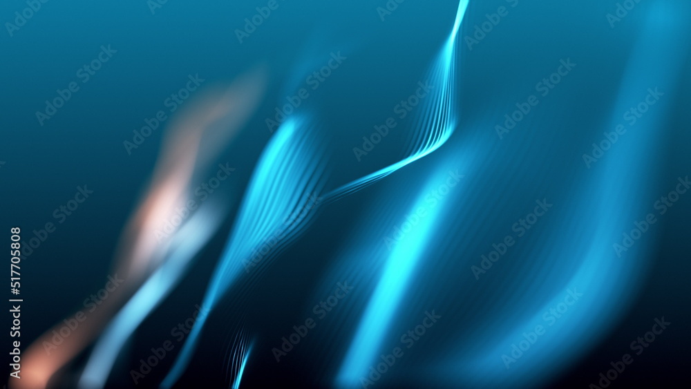 Aufkleber abstract cyan blue technology background. background 3d grid. cyber technology tech network futurist