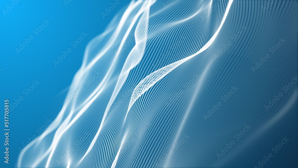 Poster abstract white blue technology background. background 3d grid. cyber technology tech network futuris