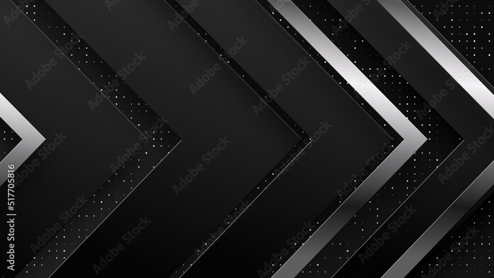 Poster abstract tech geometric black and silver shapes seamless loop motion graphics elegant business prese