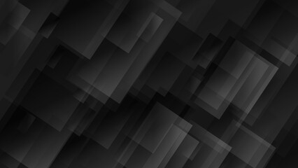 Obraz premium 4K Digital Square Moving Abstract Clean Corporate Background Seamless Loop - Gray, Black