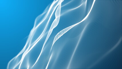 Abstract white blue technology background. Background 3d grid. Cyber technology Tech network futuristic wireframe. Artificial intelligence . Cyber security background motion graphics.