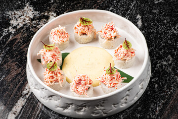 sushi in the luxury restaurant