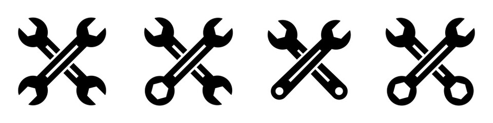 Wrench icon. Repair icon. Services icon, vector illustration