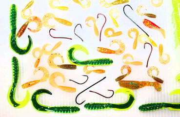 Fishing lures and equipment for fishing.