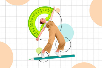 Exclusive painting magazine sketch image of small kid dancing walking pen isolated painting...