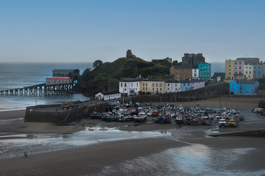 Tenby Harbour When The Tide Is Out