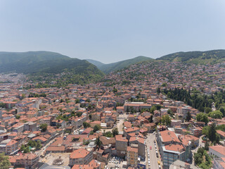 Fototapeta na wymiar Aerial view of city of Bursa, Turkey
