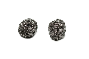 Dish washing sponge isolated on a white background.