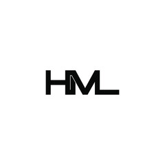 hml letter original monogram logo design