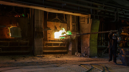 Copper toughening process in gas furnace.