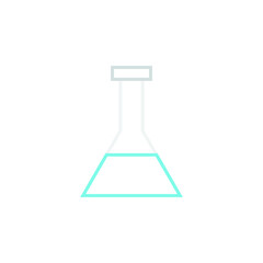 test tube vector for website symbol icon presentation