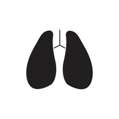 lungs vector for website symbol icon presentation