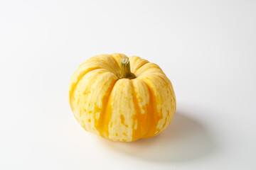 カボチャ　プッチーニを白背景で