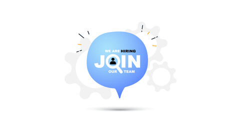 We are hiring, join our team illustration
