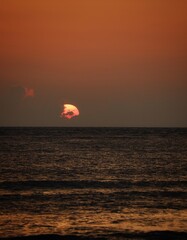 sunset over the ocean