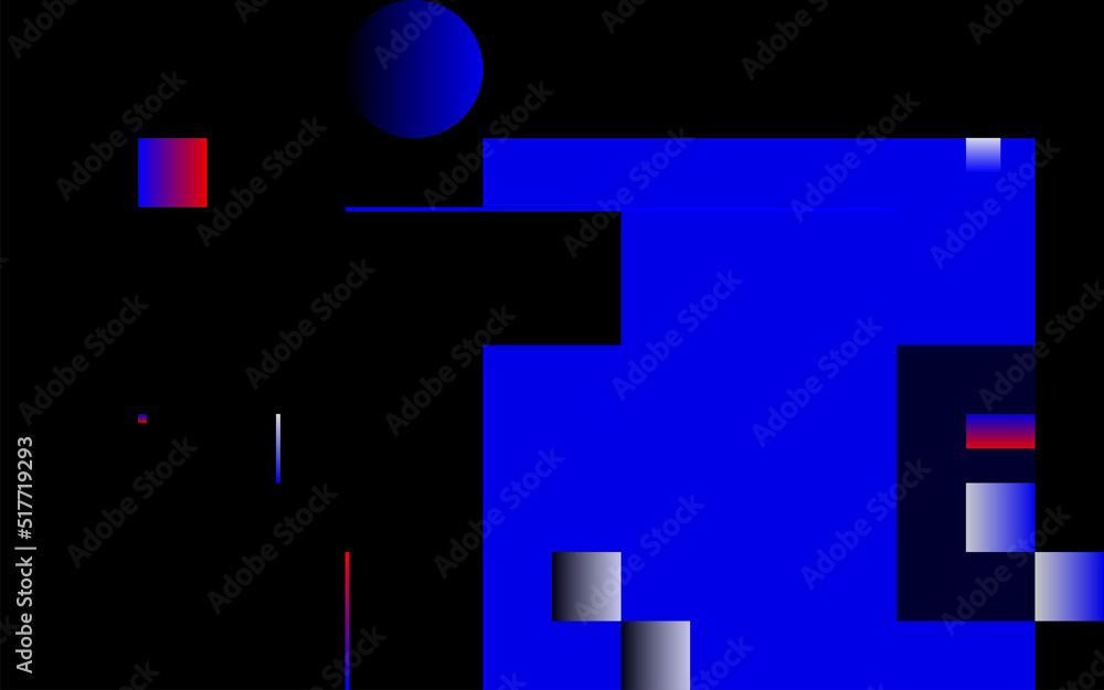 Poster futuristic abstract geometric vector graphics background made with color gradient and minimalist geo
