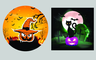 Halloween Scary Horror vector t shirt design 
