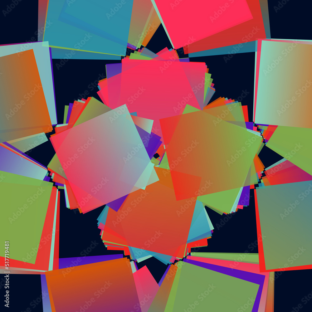 Poster bizarre gradient vector seamless pattern graphics with abstract geometric shapes and geometry forms