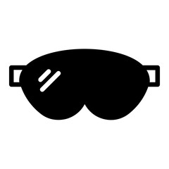 Black Smith Eye Protection Goggles Concept, Welder Glasses Vector Icon Design, Arc welding equipment and Metal Work Symbol on white background, Construction and Industrial manufacturing Sign, 