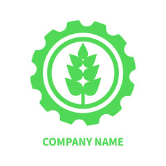 Template emblem, label, signboard for an agro company. Vector icon.