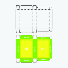 illustration folding box packaging design 