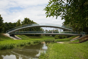 Bridge over the bystrzyca river, Poland