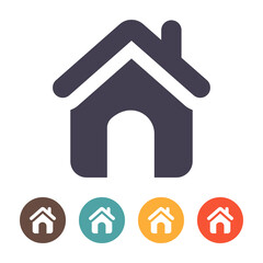 Home icon on white background