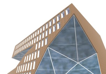 Fototapeta premium Modern architecture 3d rendering