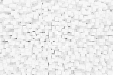 Light background. A wall formed by white squares