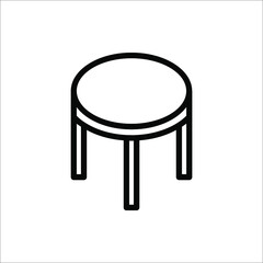 Table vector illustration isolated on white background