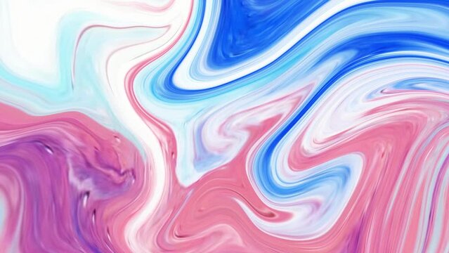 3840x2160 25 Fps. Swirls of marble. Liquid marble texture. Marble ink colorful. Fluid art. Very Nice Abstract Colorful Design Red Blue Swirl Texture Background Marbling Video. 3D Abstract, 4K.
