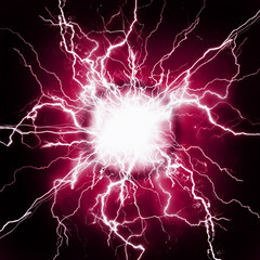 Plasma Pure Energy and Power Red Electricity