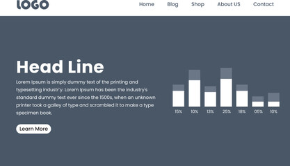 WEB background. First page background. Landing page template. Vector illustration. EPS 10